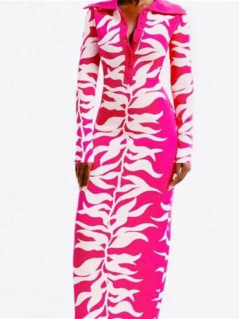 Hanifa pink maxi dress
